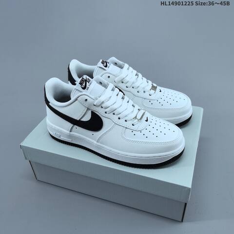 Nike Air Force 1 07 White Black Grey EU 36 45 Sneaker EU 36-45 - Unisex BS-62457