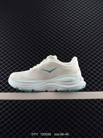 HOKA ONE ONE Bondi 9 White Light Blue Teal EU 36-45 Running Shoe Running Sneakers - Unisex (BS-86561)