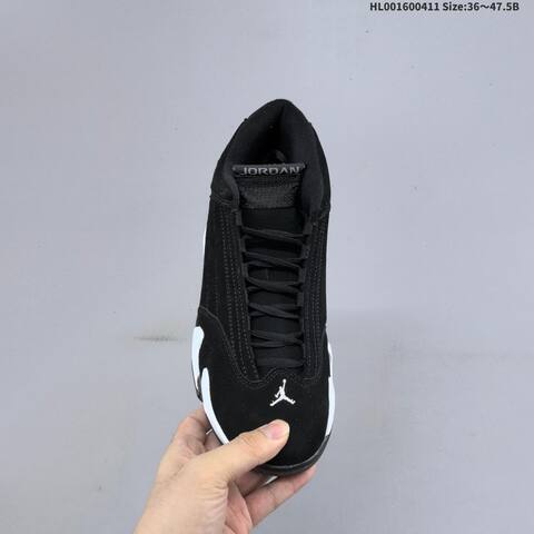 Jordan Air Jordan 14 Retro Black White Bred 36 47 5 Basketball - Unisex (BS-66246)