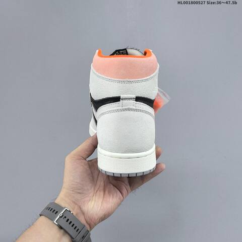 Jordan Air Jordan 1 Retro High OG Neutral Grey Black Hyper Crimson EU 36-47 5 Basketball - Unisex (BS-65858)