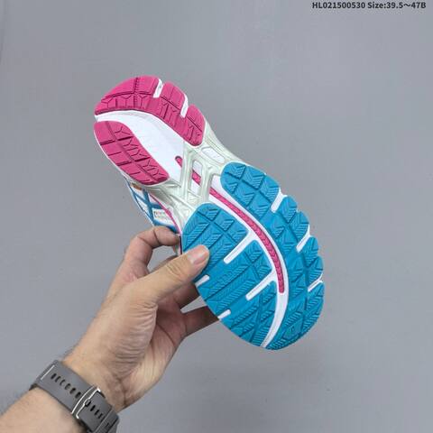 ASICS GEL-KAYANO 20 White Pink Blue Burgundy 39 5-47 Running Shoe Running Sneakers - Unisex (BS-68787)