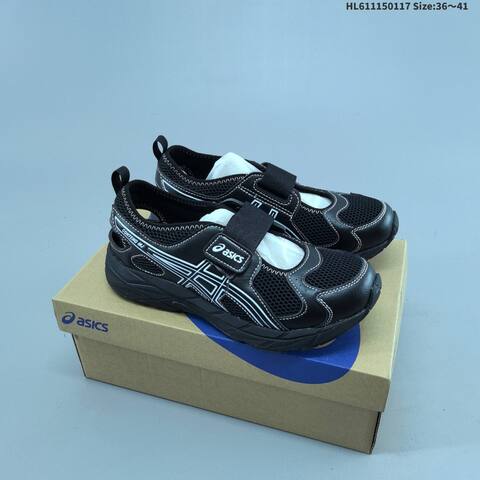 ASICS CONTEND MJ PS HL611150117 Black White And Cream Silver EU 36-41 Running Shoe Running Sneakers - Unisex (BS-69059)