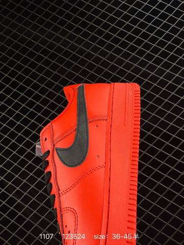 Nike Air Force 1 Low Red Black EU 36-45 Lifestyle - Unisex (BS-74319)