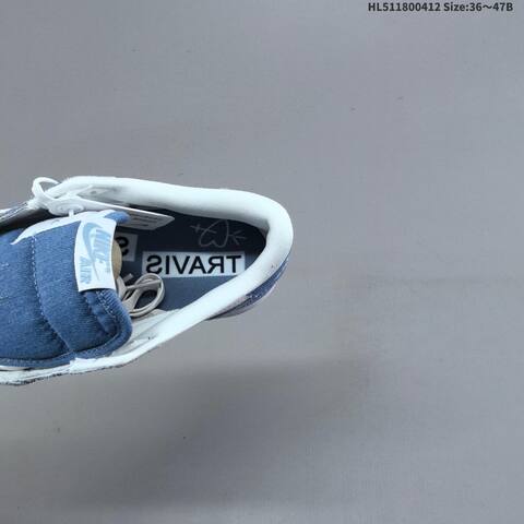 Jordan Air Jordan 1 Low Blue Denim White 36 47B Lifestyle - Women's (BS-66221)