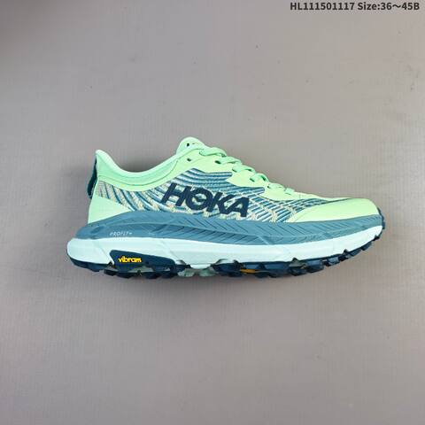 HOKA Mafate Speed 4 Lime Green Teal Dark Blue EU 36-45 Trail Shoe Trail Running Sneakers Unisex BS-69476
