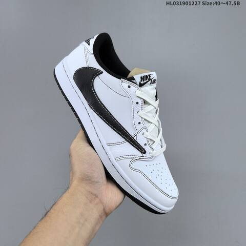 Jordan Air Jordan 1 Low x Travis Scott Black White EU 40-47 5 Lifestyle - Men's (BS-67225)