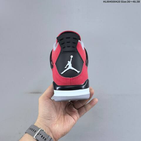 Jordan Air Jordan 4 Retro Toro Bravo Red Black White Grey EU 36-48 5 Basketball - Unisex (BS-66119)