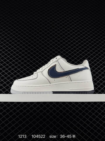 Nike Air Force 1 Low Stussy White Navy EU 36-45 Lifestyle - Unisex (BS-73730)