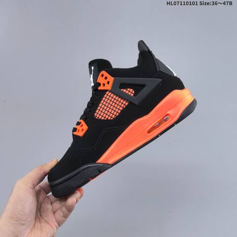 Jordan Air Jordan 4 Retro CT8527-020 Black Orange EU 36-47 Basketball - Unisex (BS-67139)
