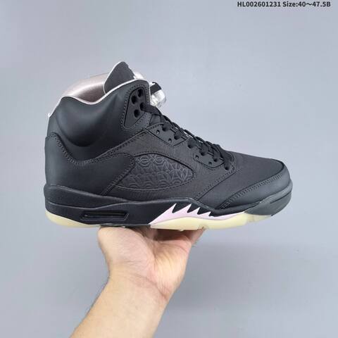 Jordan Air Jordan 5 Retro Black Charcoal With Translucent Icy Sole 40 47 5 Basketball - Men's (BS-67165)