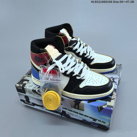 Jordan Air Jordan 1 Retro High OG Black White Burgundy Blue EU 36-47 5 Basketball - Unisex (BS-67078)