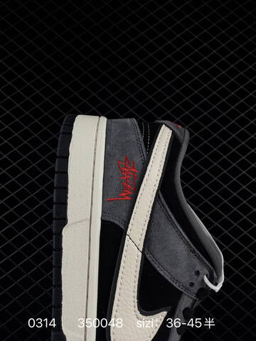 Nike Dunk Low Retro Black Grey White With Red Accents EU 36-45 Skate - Unisex (BS-72649)