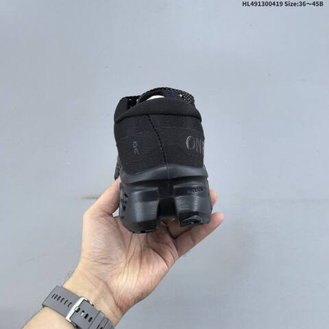 On Cloudmonster 3 Triple Black EU 36-45 Running Shoe Running Sneakers - Unisex (BS-69597)