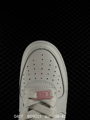 Nike Air Force 1 07 Low White With Pink Swoosh Light Mint Heel And Outsole Edge EU 36-42 Lifestyle - Unisex (BS-72033)