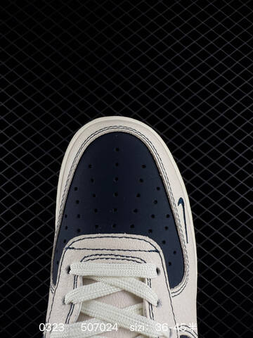 Nike Air Force 1 07 Low Beige Navy Blue Grey White EU 36-45 Lifestyle - Unisex (BS-72495)