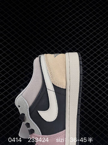 Jordan Air Jordan 1 Low Black Grey Pink Beige White EU 36-45 Sneaker - Unisex BS-79481