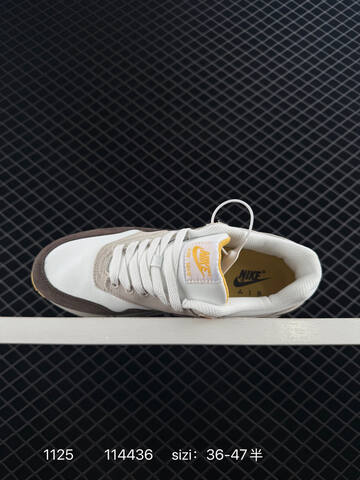 Nike Air Max 1 White Beige Brown Yellow EU 36-47 5 Running - Unisex (BS-74001)