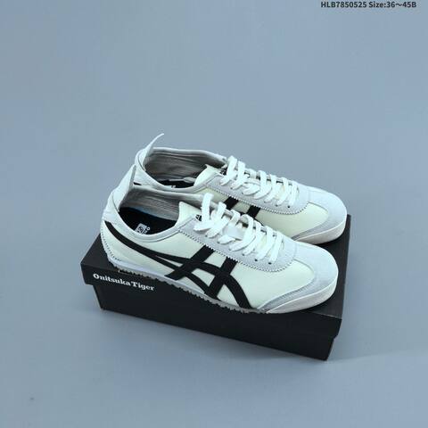 Onitsuka Tiger Mexico 66 Cream White Black Light Gray EU 36-45 Sneaker Casual Sneakers - Unisex (BS-68799)