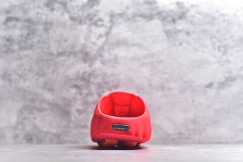 Nike Mind 001 Bright Red Orange Black Silver Slides (BS-59836)