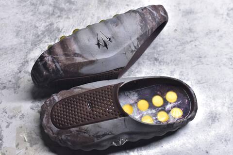 Nike NOCTA Mind 001 Grey Brown Yellow Silver Slides (BS-59693)