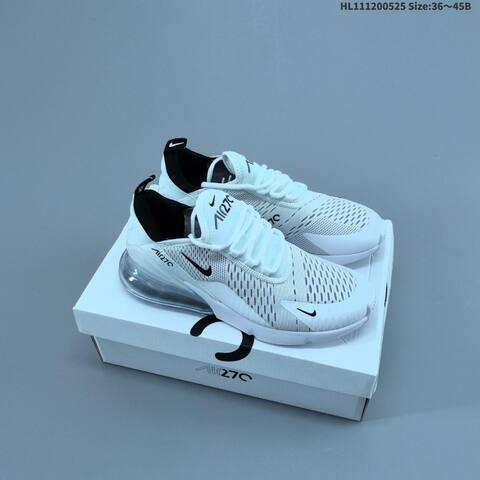 Nike Air Max 270 AH8050-101 White Black Clear EU 36-45 Running Shoe - Unisex BS-60146