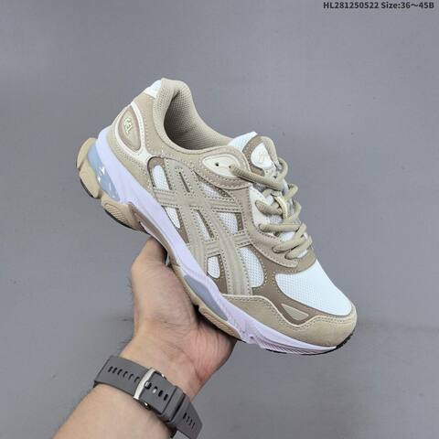 ASICS GEL NYC White Beige Grey EU 36-45 Running Shoe Running Sneakers - Unisex (BS-68813)