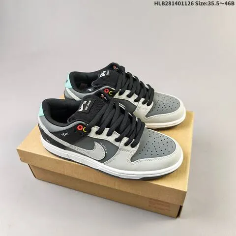 Nike SB Dunk Low Pro grey black white mint EU 35 5-46 skate shoe