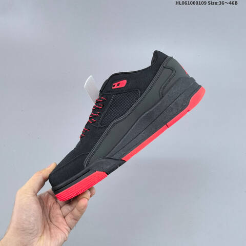 Jordan Flight Court Black Red 36 46B Basketball - Women's (BS-67038)