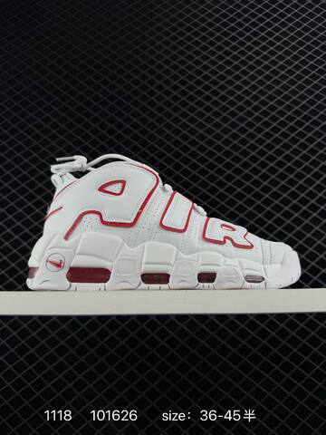 Nike Air More Uptempo Low FZ3055-002 White Red EU 36-45 5 Basketball - Unisex (BS-74139)