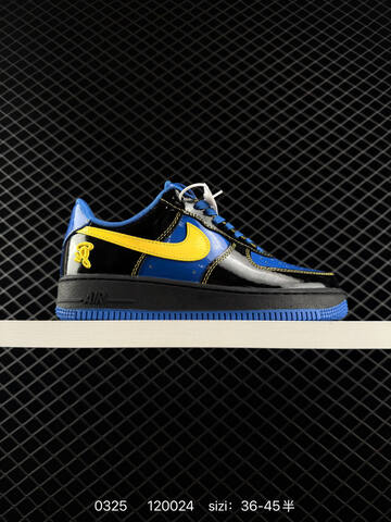 Nike Air Force 1 07 Low Black Blue Yellow EU 36-45 Lifestyle - Unisex (BS-72453)