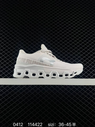 On Cloudmonster Hyper White Black Gray EU 36-45 Running Shoe Running Sneakers - Unisex (BS-85356)