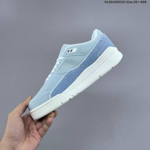 Jordan Air Jordan 4 Retro Light Blue White 36 46B Lifestyle - Women's (BS-67136)