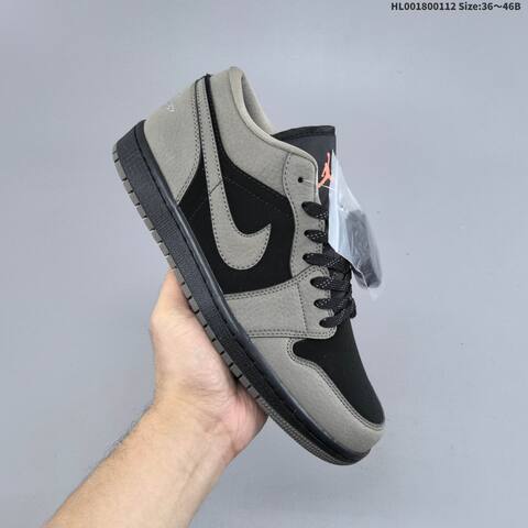 Jordan Air Jordan 1 Low Olive Grey Black Grey EU 36-46 Lifestyle - Unisex (BS-67003)