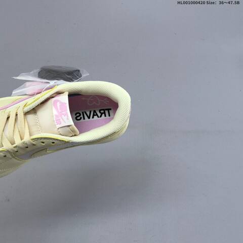 Nike Air Jordan 1 Low Cream White Pink 36 47 5 Lifestyle - Unisex (BS-66122)