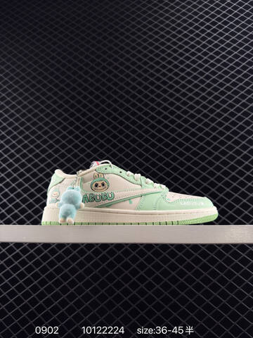 Jordan Air Jordan 1 Low Travis Scott x LABUBU Sail Light Brown Mint Green EU 36-45 Sneaker - Unisex BS-80783