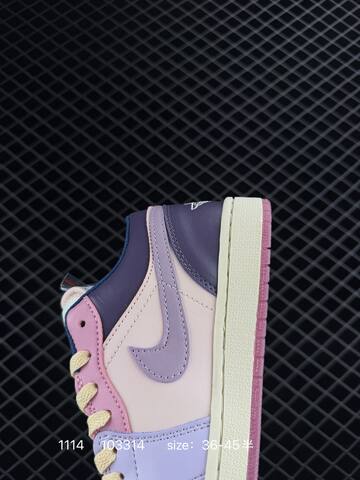 Jordan Air Jordan 1 Low DZ2768-651 Light Pink Purple Cream Dark Purple EU 36-45 Sneaker - Unisex BS-80278