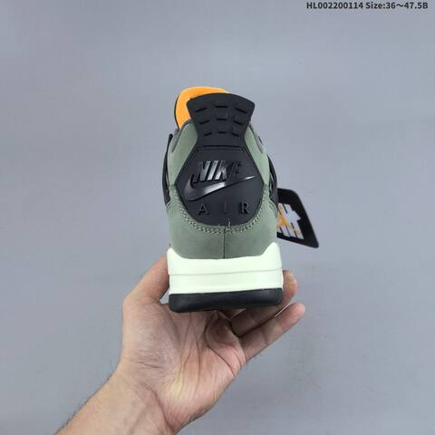 Jordan Air Jordan 4 Retro Undefeated Olive Green Black Orange EU 36-47 5 Basketball - Unisex (BS-66983)