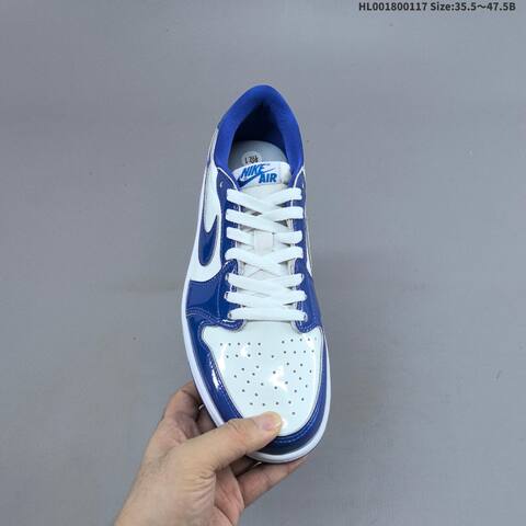 Nike Air Jordan 1 Low Storm Blue White Royal Blue 35 5-47 5 Basketball - Unisex (BS-66947)