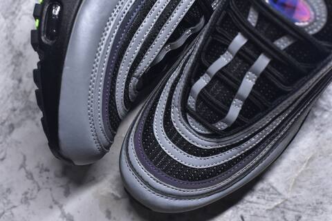 Nike Air Max 97 Black Silver Purple Neon Green Sneaker BS-59631
