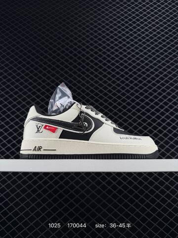 Nike Air Force 1 Low Grey Black Cream EU 36-45 5 Lifestyle - Unisex (BS-74592)