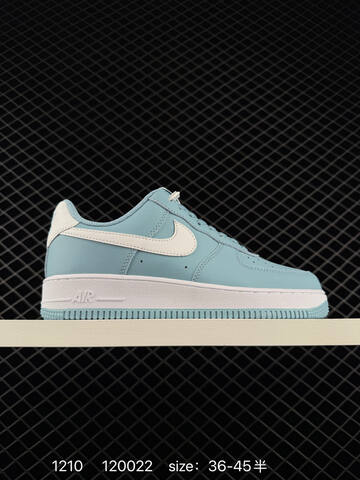Nike Air Force 1 07 Low Light Blue White 36-45 Lifestyle - Unisex (BS-73778)