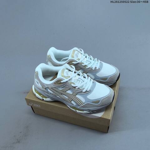 ASICS GEL NYC White Beige Grey EU 36-45 Running Shoe Running Sneakers - Unisex (BS-68813)