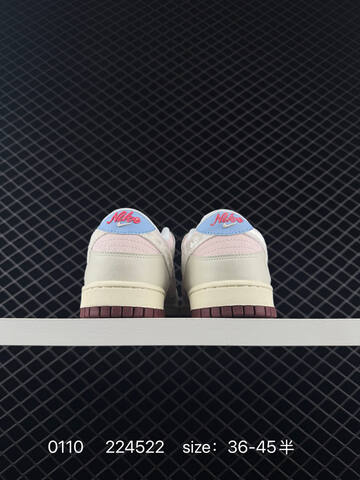 Nike Dunk Low SB Light Pink Cream White Maroon 36-45 5 Skate - Unisex (BS-73220)