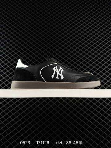 MLB New York Yankees Retro Casual Black White Brown Gold EU 36-45 Skate Shoe Skate Sneakers - Unisex