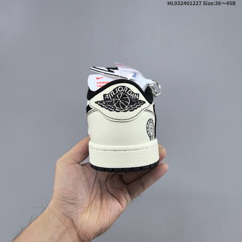 Nike Air Jordan 1 Black White Cream EU 36-45 Casual - Unisex (BS-67226)