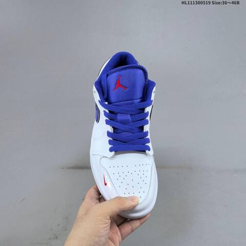 Jordan Air Jordan 1 Low OG White Blue Red Gum EU 36-46 Basketball - Unisex (BS-65926)
