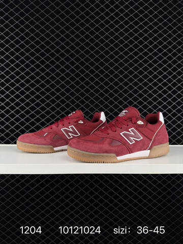 New Balance 600 Burgundy White Gum Brown EU 36-45 Skate Shoe - Unisex (BS-82529)