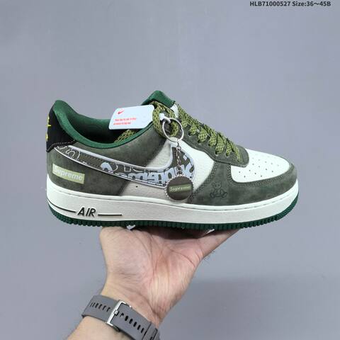 Nike Air Force 1 07 Low Grey Green Yellow Red White EU 36-45 Sneaker - Unisex BS-60094
