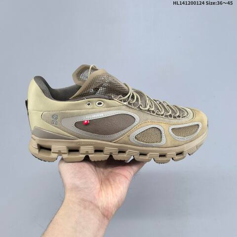 On Cloud X FKA Black White And Khaki Brown EU 36-45 Running Shoe Running Sneakers - Unisex (BS-69702)