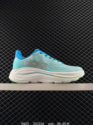 HOKA ONE ONE Clifton 10 White Light Blue Turquoise Green EU 36-45 Running Shoe Running Sneakers - Unisex (BS-86434)